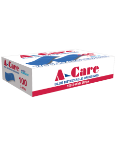 A-CARE Detectable Standard Strips 7.5 x 2.5cm Box/100